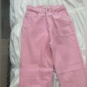Pink flared jeans (90s boyfriend)